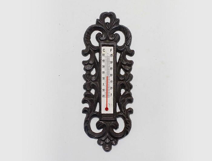 Cast iron european style thermometer